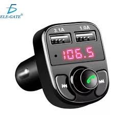 CARGADOR PARA AUTO CH.82 CON 2 PUERTOS USB 3.1A /1 TIPO C 20W 3.0 ELE-GATE NEGRO 07503048808698