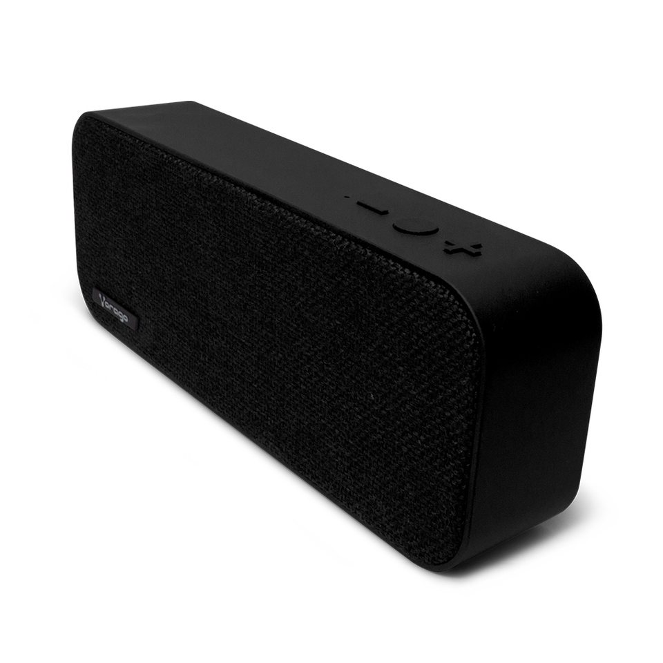 BOCINA VORAGO BSP-150 BLUETOOTH-SD-USB- 3.5 MM RECARGABLE TELA NEGRO 