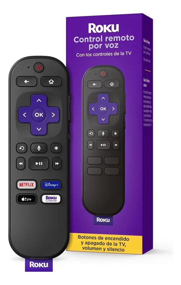 Roku Control Remoto Por Voz Negro