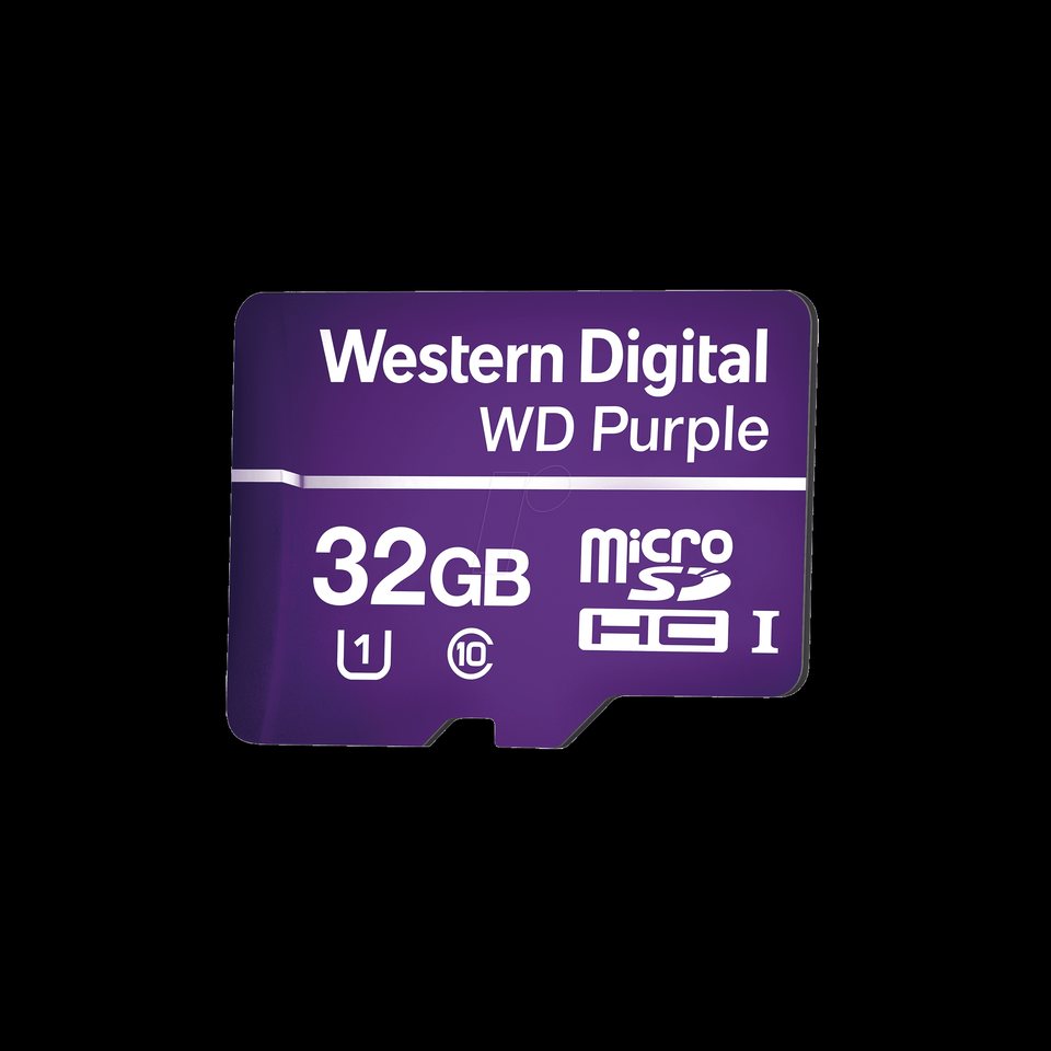 MEMORIA MICROSD DE 32GB PURPLE, ESPECIALIZADA PARA VIDEOVIGILANCIA, 10 VECES MAYOR DURACIÓN, 3 AÑOS DE GARANTIA