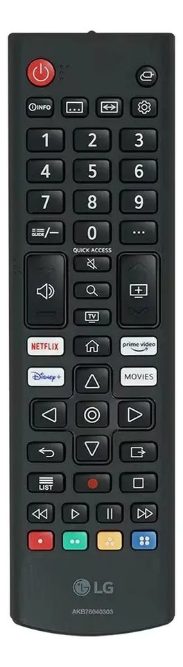 Control Remoto Para Lg Smart Tv Akb76040303 Negro