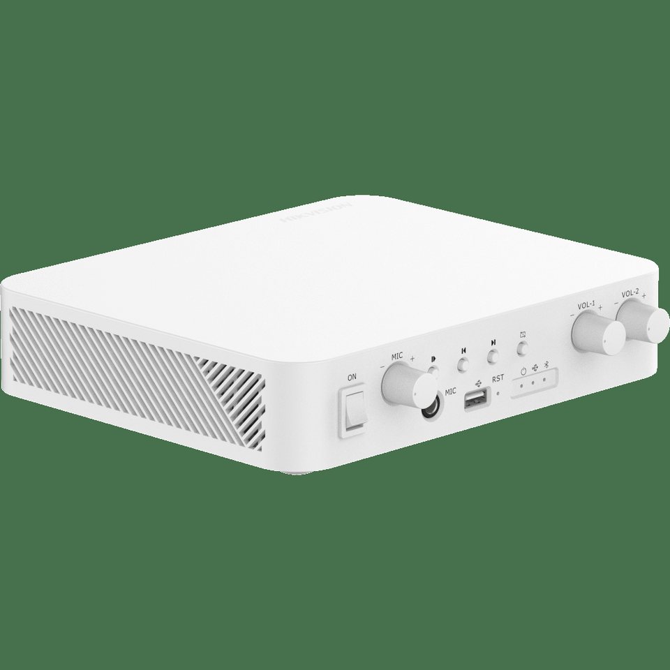 Amplificador una Zona | 2 Canales de 40 W | 70/100V | Bluetooth | Uso Interior | Compatible con Hik-Connect