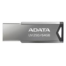 MEMORIA FLASH ADATA UV250 64GB USB 2.0 PLATA (AUV250-64G-RBK)