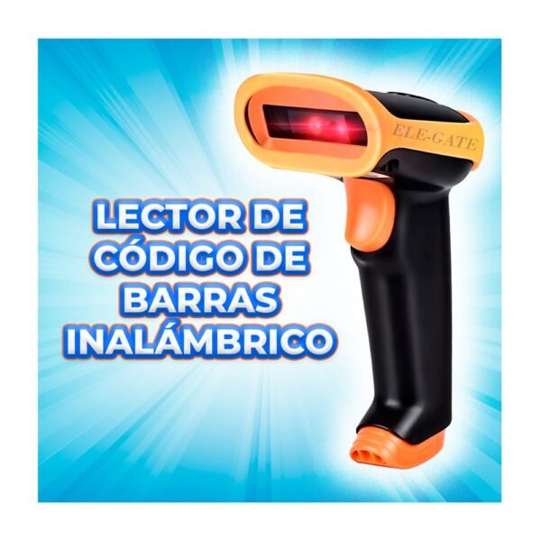 LECTOR DE CÓDIGO DE BARRAS INALÁMBRICO CON BATERÍA DE 2000MAH / CON.115