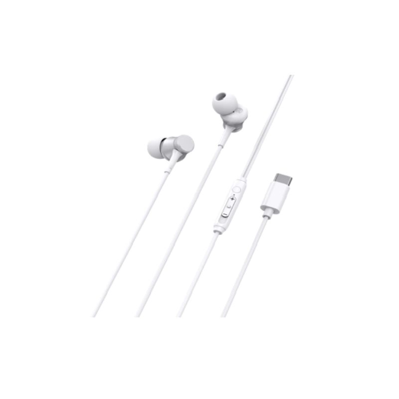 AUDIFONO CON ENTRADA TIPO C CW02 BLANCO