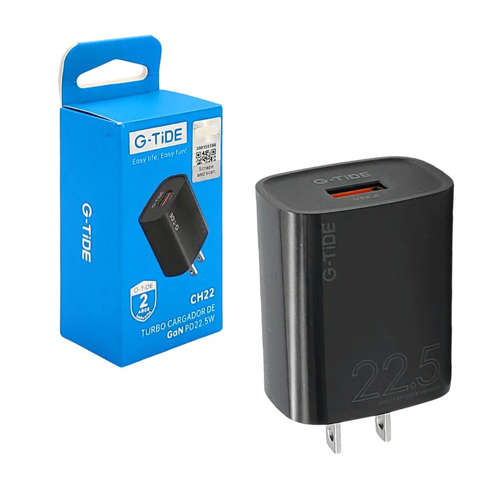 TURBO CARGADOR USB A C 22.5W