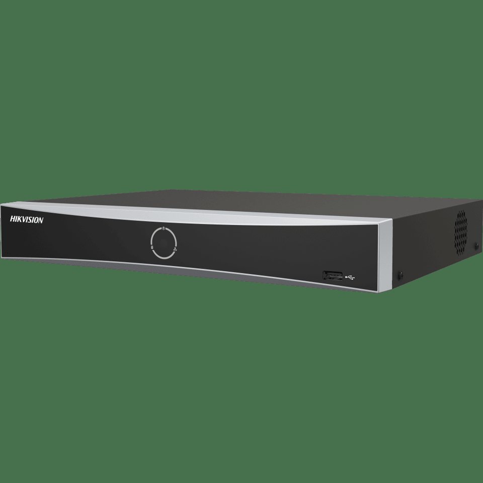 [Acusearch] NVR 12 Megapixel (4K) / 32 canales IP / AcuSense (Evita Falsas Alarmas) / Reconocimiento Facial / 2 Bahías de Disco Duro / HDMI en 4K / Sin Puertos PoE+ 