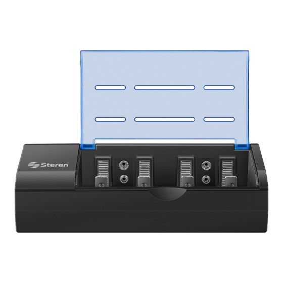 Cargador de pilas "AA, AAA, C, D y 9V" (no incluye pilas) CRG-500 