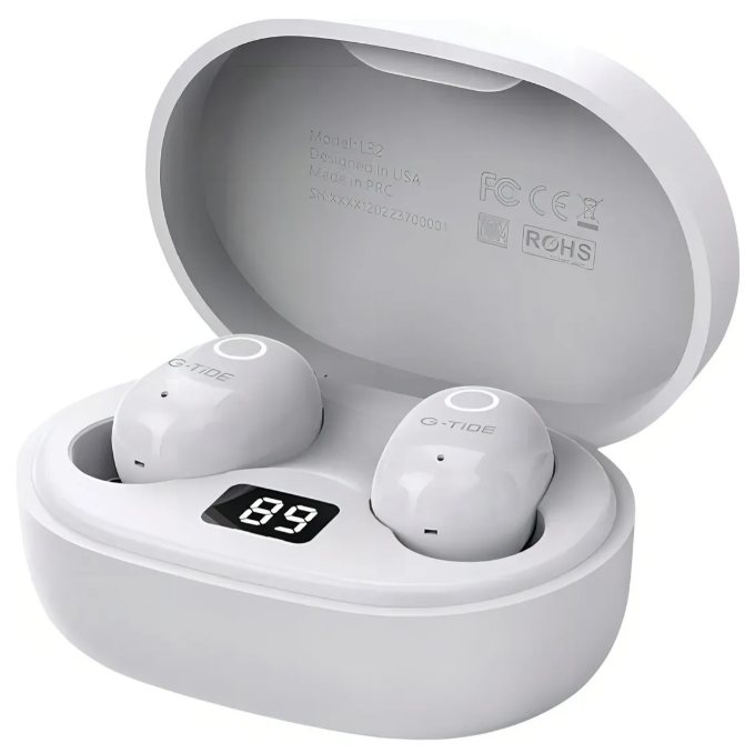 Audífonos G-tide L32 Inalámbricos In-ear Bluetooth Color Blanco