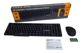 KIT TECLADO Y MOUSE INALAMBRICO PERFECT CHOICE PC-200994 ANTIDERRAMES NEGRO