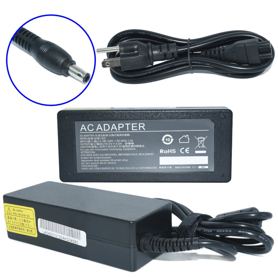 Adaptador de Corriente para Laptop 40W 19V-2.15A 