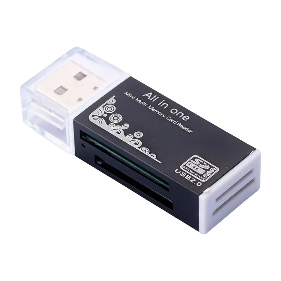 Adaptador 5 en 1 lector de tarjetas sd, microsd, tf, ms y m2 con salida usb