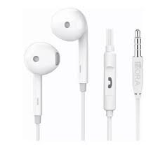 AUDIFONOS ALAMBRICOS ENTRADA 3.5 MM G-TIDE MW01 BLANCO