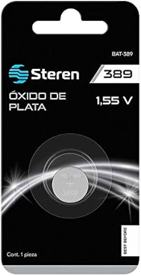 STEREN Pila De Óxido De Plata Tipo Botón 389 | Bat-389