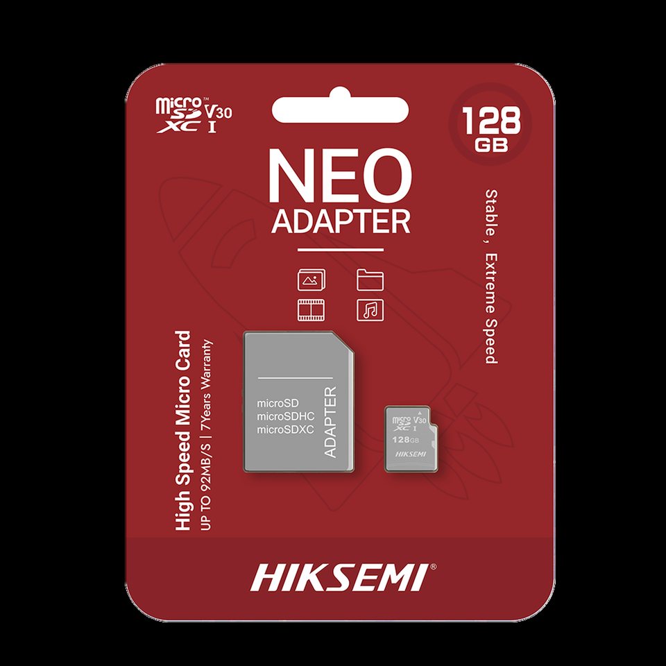 Memoria microSD con Adaptador Ideal para Celular o Tablet / 128 GB / Multipropósito / Clase 10 / 92 MB/s Lectura / 50 MB/s Escritura 