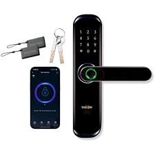 CERRADURA ELECTRONICA MOD B44 APERTURA POR HUELLA/CODIGO ACCESO/TARJETA DE PROXIMIDAD /LLAVE MECANICA/APP/ ACCESO REMOTO