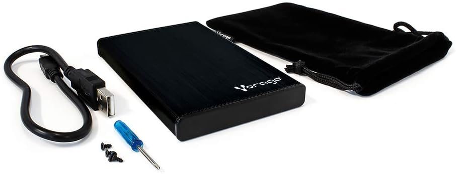 Vorago Gabinete Case para Disco Duro 2.5" de Aluminio, SATA, USB 2.0, Negro