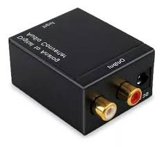 CONVERTIDOR ELE-GATE CON.33.AD  DE AUDIO ANALOGO A DIGITAL  RCA A TOSLINK ÓPTICO