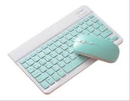KIT DE MINI TECLADO Y MOUSE BLUETOOTH COLORES RECARGABLE