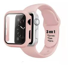 KIT 2 EN 1 PROTECTOR + EXTENSIBLE APPLE WATCH SERIES 1/2/3/4/5 38MM COLORES