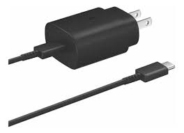 CARGADOR TIPO SAMSUNG 25 W USB TIPO C CARGA RAPIDA NEGRO/BLANCO EP-TA800