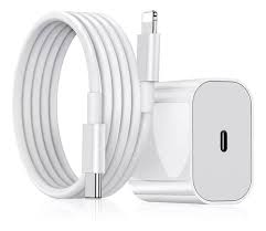 KIT CARGADOR CUBO 25 W TIPO C + CABLE TIPO C A LIGHTNING 1MT