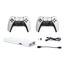 CONSOLA DE VIDEO JUEGOS RETRO CON 2 CONTROLES INALAMBRICOS 10000 JUEGOS