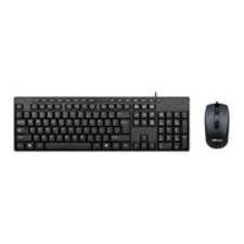 KIT TECLADO Y MOUSE ALAMBRICO USB TECHZONE TZACCBA01 NEGRO