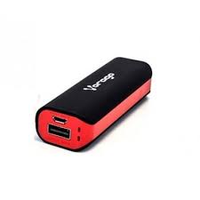 POWER BANK VORAGO 2200mAh NEGRO-ROJO BLISTER C-CABLE PB-150-BL PCH-12