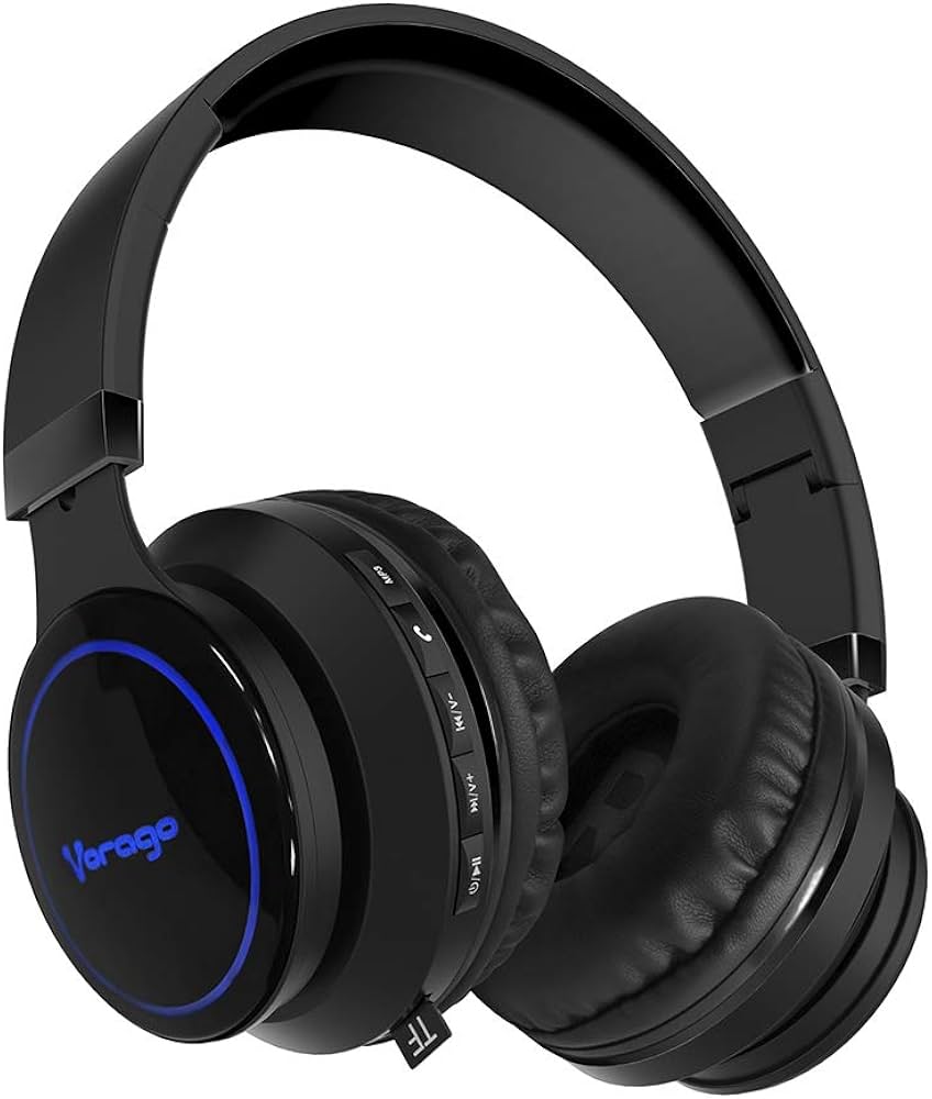 AUDIFONO DIADEMA BLUETOOTH LED VORAGO HPB-201 NEGRO MICROSD/AUX 7502266678830