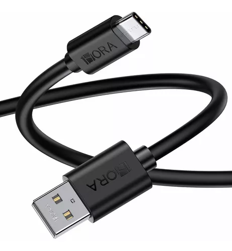 CABLE USB TIPO C 1HORA 1 MT CARGA RAPIDA CAB251 NEGRO 7503031349443