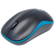 MOUSE OPTICO INALAMBRICO MANHATTAN SUCCESS NEGRO-AZUL 179416