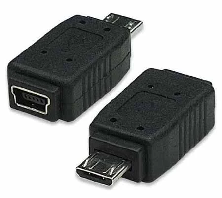 ADAPTADOR MINI USB A MICRO USB MANHATTAN