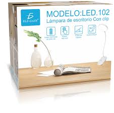LAMPARA LED RECARGABLE FLEXIBLE CON CLIP DE ESCRITORIO ELE-GATE LED.102