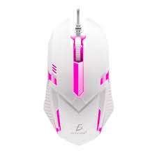 MOUSE GAMER USB ILUMINADO LED RGB ELE-GATE MO22 BLANCO
