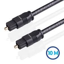 CABLE DE FIBRA OPTICA 10 M AUDIO ALTA CALIDAD TOSLINK WI.129.10 ELE-GATE 07503050896690