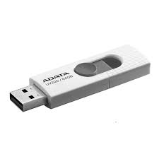 MEMORIA FLASH 64 GB USB ADATA UV220 BLANCO/GRIS