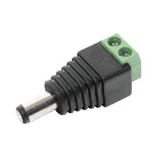 Adaptador Macho Tipo Jack de 3.5 mm Polarizado de 12 Vcc / Terminales Tipo Tornillo / Polarizado (+/-) / Ideal para Cámaras de Video Vigilancia
