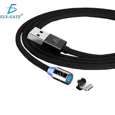 CABLE USB MAGNETICO LIGHTNING ELE-GATE WI.152.I5 CARGA RAPIDA NEGRO