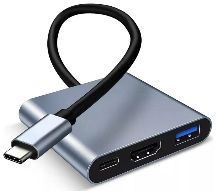 3 En1 Adaptador Tipo C Multipuerto Usb C Hub