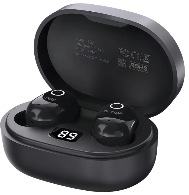 Audífonos G-tide L32 Inalámbricos In-ear Bluetooth Color Negro