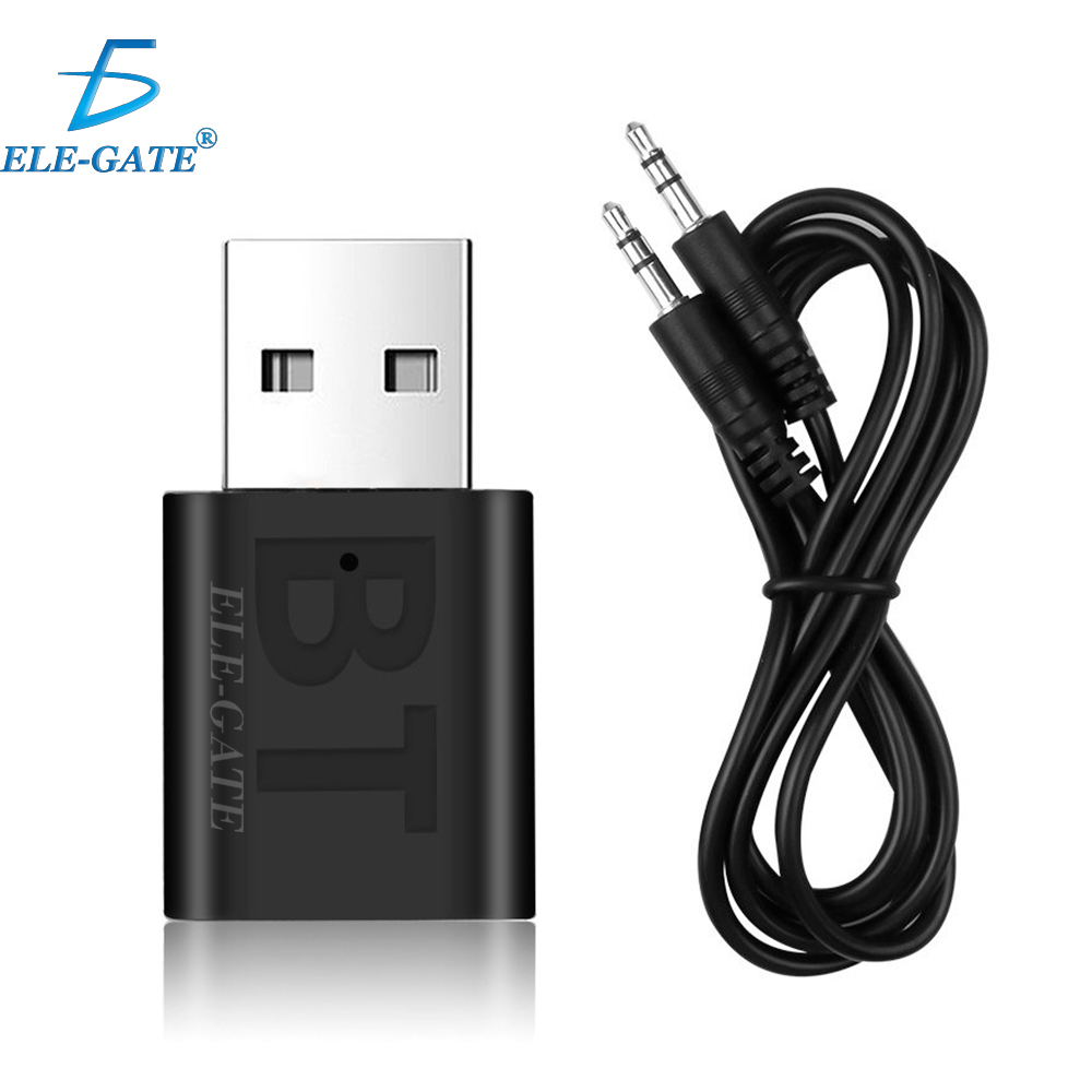 Transmisor receptor usb bluetooth elegate con entrada auxiliar 3.5mm / bt.08