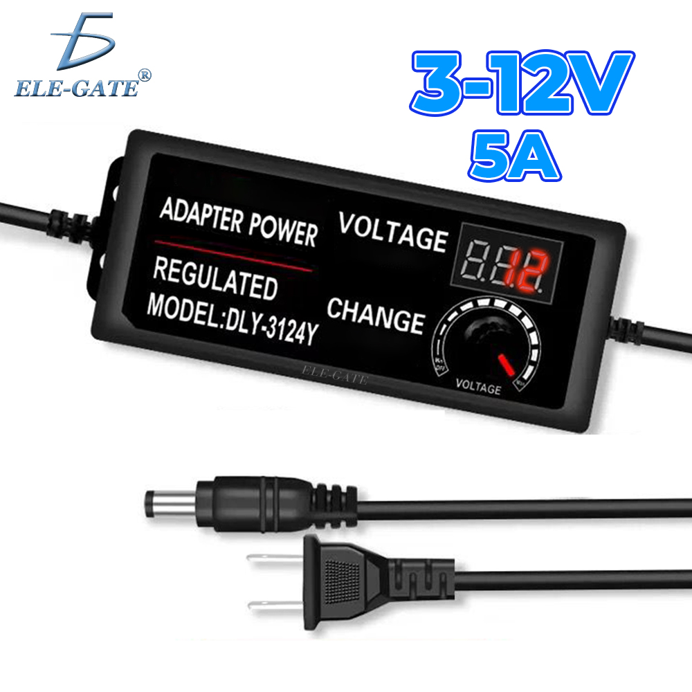 Fuente de alimentación universal ajustable 3-12v, 60w / ch.119