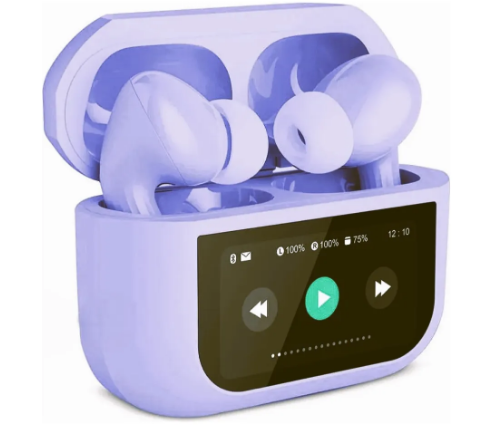 AUDÍFONOS CON PANTALLA TÁCTIL G-TIDE FUTURE POD DWS1 MORADO