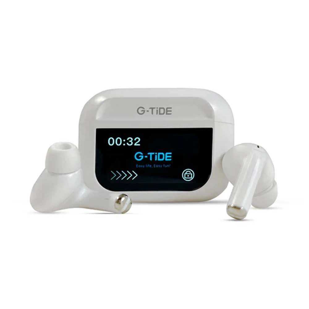 AUDÍFONOS CON PANTALLA TÁCTIL G-TIDE FUTURE POD DWS1 BLANCO