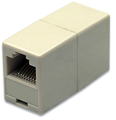 Intellinet Cople Modular en Línea, 8P8C Hembra - 8P8C Hembra, UTP, Blanco 