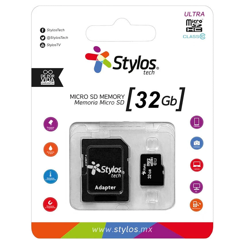 Memoria Micro SD Stylos ST-80 32GB