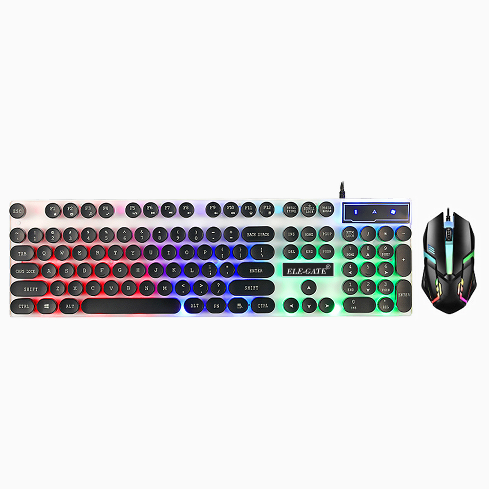 Set de ratón y teclado gamer con luces rgb y entrada usb / st06 (copia)