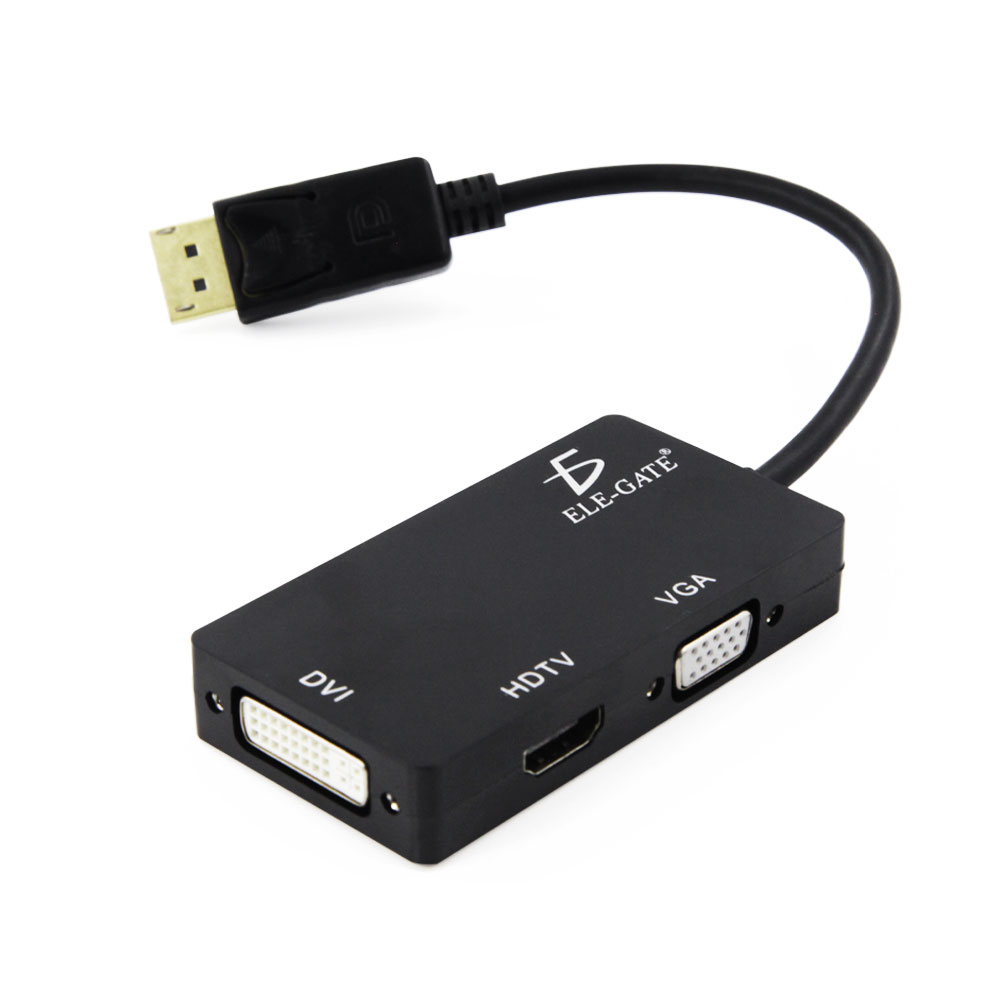 Adaptador 3 en 1 dp displayport a hdmi, vga y dvi de mac / wi.127 