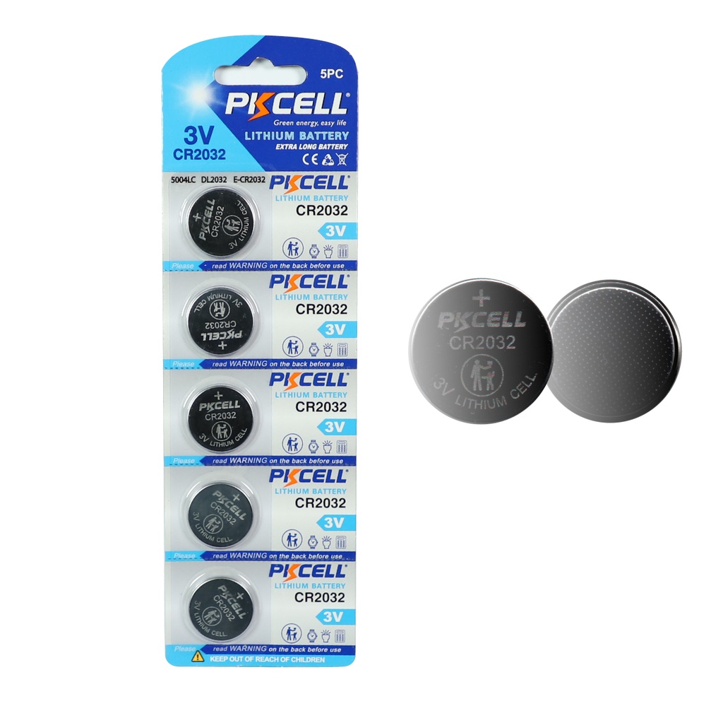 PKCELL CR2032 Pila Litio